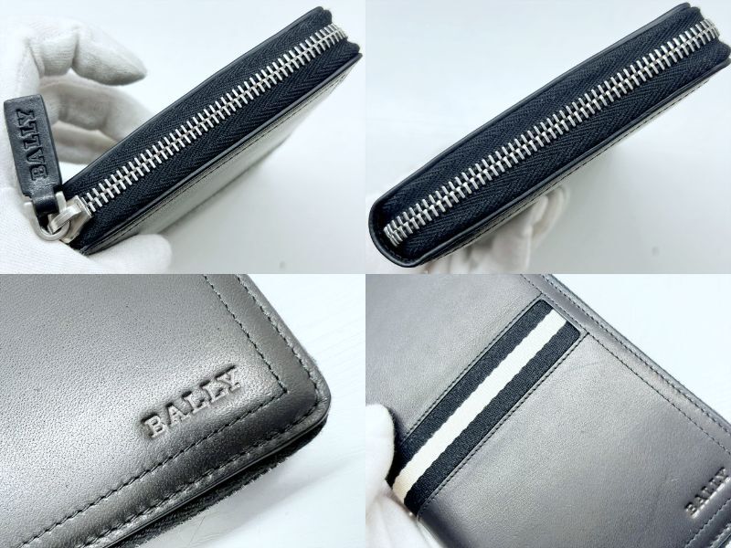 未使用保管 美品 BALLY バリー TEVIN 290 トレインスポッティング ラウンド オーガナイザー 長財布 黒 TEVIN 290_画像6