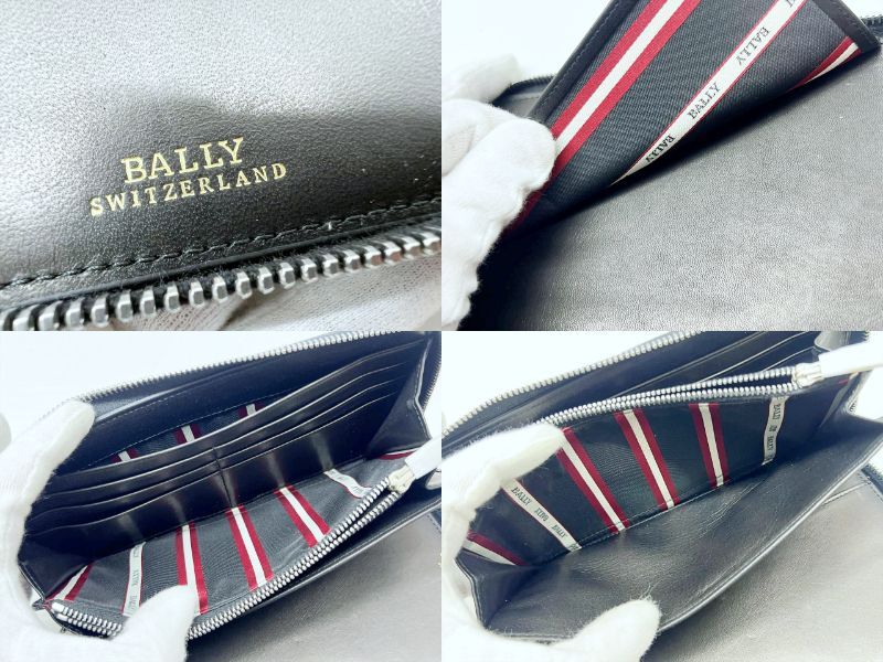 未使用保管 美品 BALLY バリー TEVIN 290 トレインスポッティング ラウンド オーガナイザー 長財布 黒 TEVIN 290_画像9