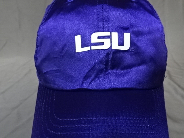 激レア USA購入【NIKE】【HERITAGE86】 USカレッジ ルイジアナ州大 タイガース【Louisiana St Tigers】【LSU】ロゴ ナイロンCAP 中古良品_画像1