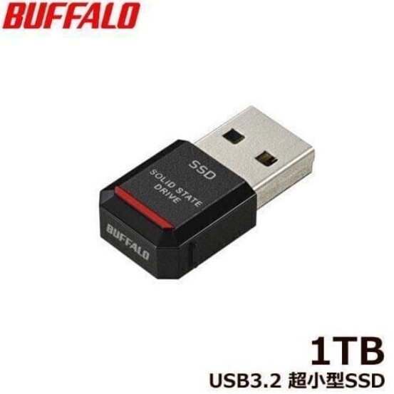 BUFFALO　バッファロー　小型SSD SSD-PST1.0U3BA/N _画像1