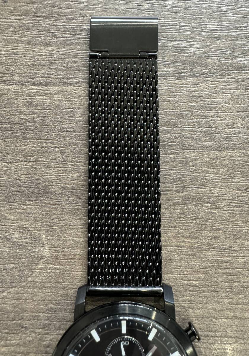 美品 CITIZEN INDEPENDENT【 シチズン インディペンデント 0510-003980-02 】黒文字盤 クオーツ 腕時計_画像3