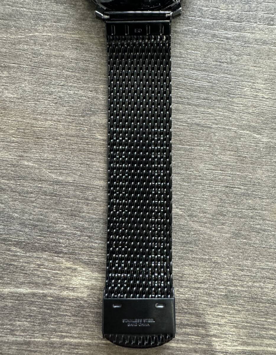 美品 CITIZEN INDEPENDENT【 シチズン インディペンデント 0510-003980-02 】黒文字盤 クオーツ 腕時計_画像6