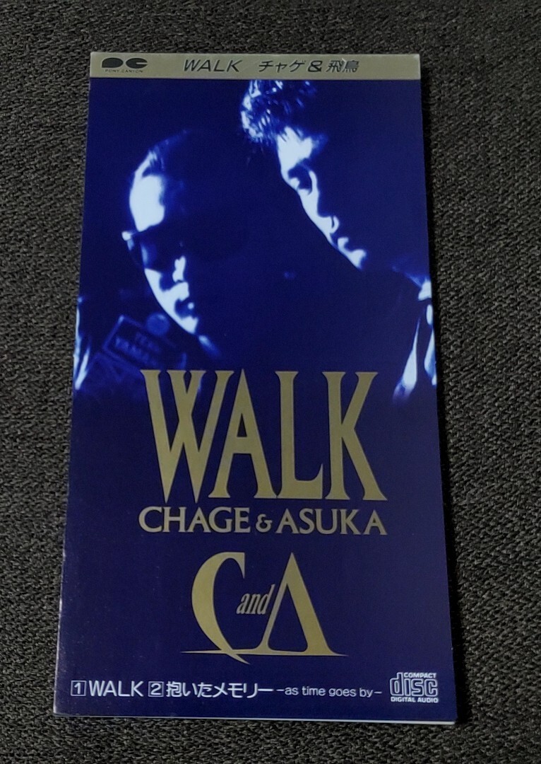 ★☆美品 平成元年盤 WALK / 抱いたメモリー -as time goes by- 8cmシングルCD チャゲ&飛鳥 CHAGE&ASKA CHAGE&ASUKA S10A0247★☆_画像1