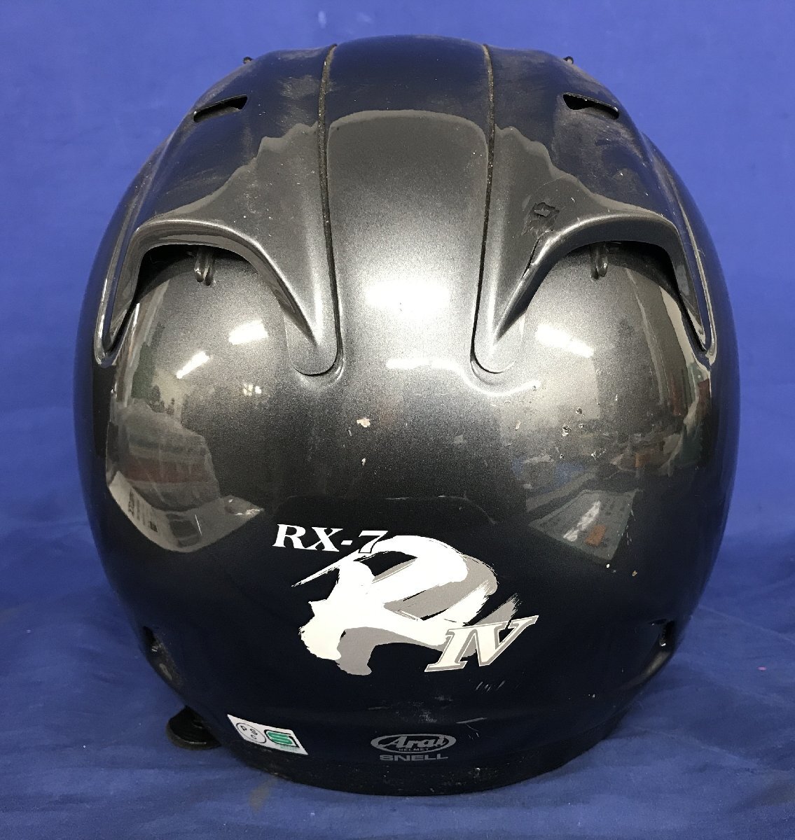 *35-005* шлем ARAI ARAI full-face шлем RX-7 RRⅣ L размер 59-60cm отсутствует * царапина есть [140]