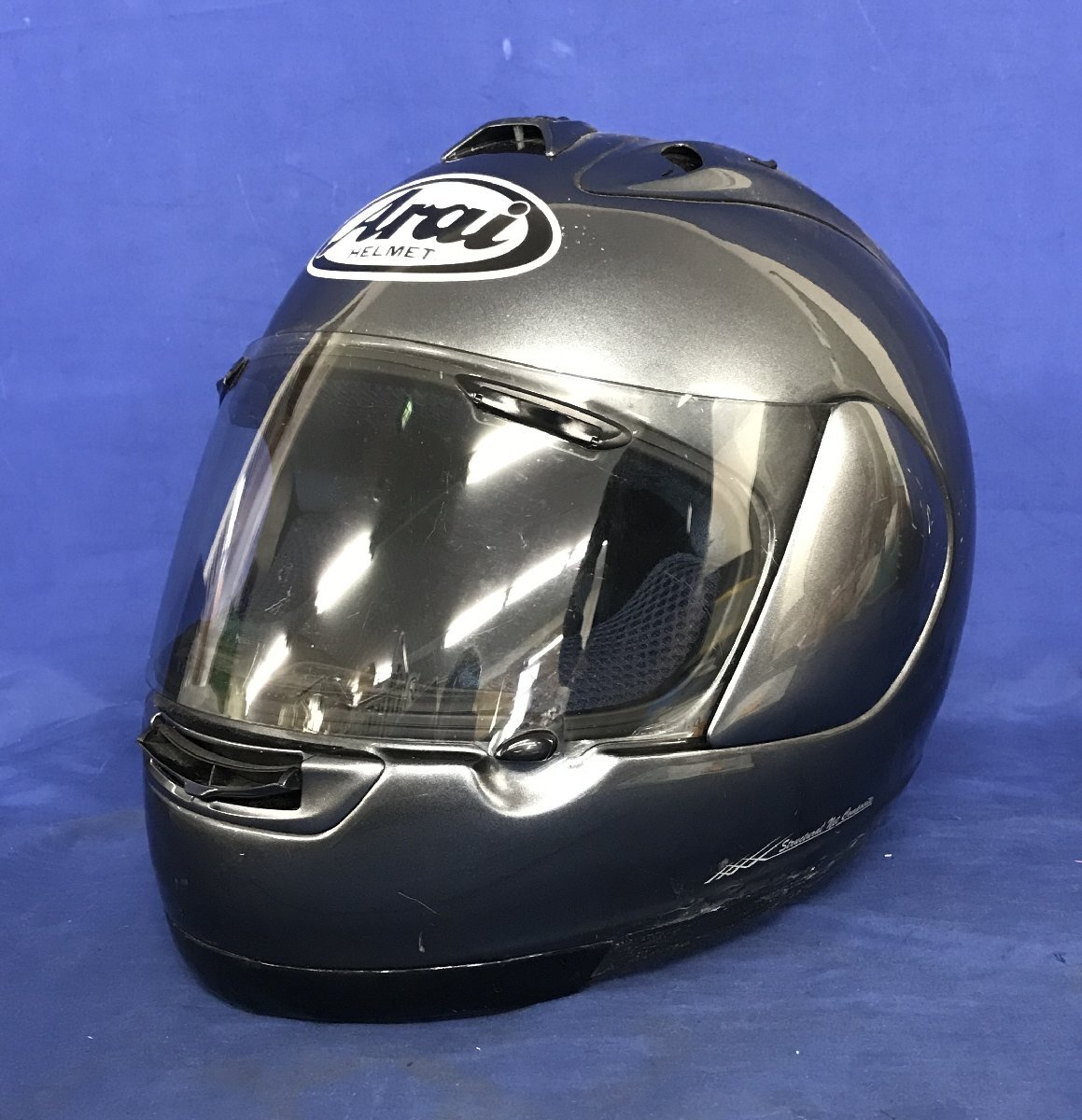 *35-005* шлем ARAI ARAI full-face шлем RX-7 RRⅣ L размер 59-60cm отсутствует * царапина есть [140]