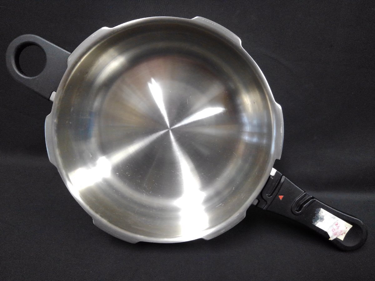 ★４９―００１★圧力鍋　アサヒ軽金属工業 活力鍋 KW型 3.0L 片手鍋 おもり付き/ワリショー 鍋敷き 調理器具 キッチン 台所[100]_画像7