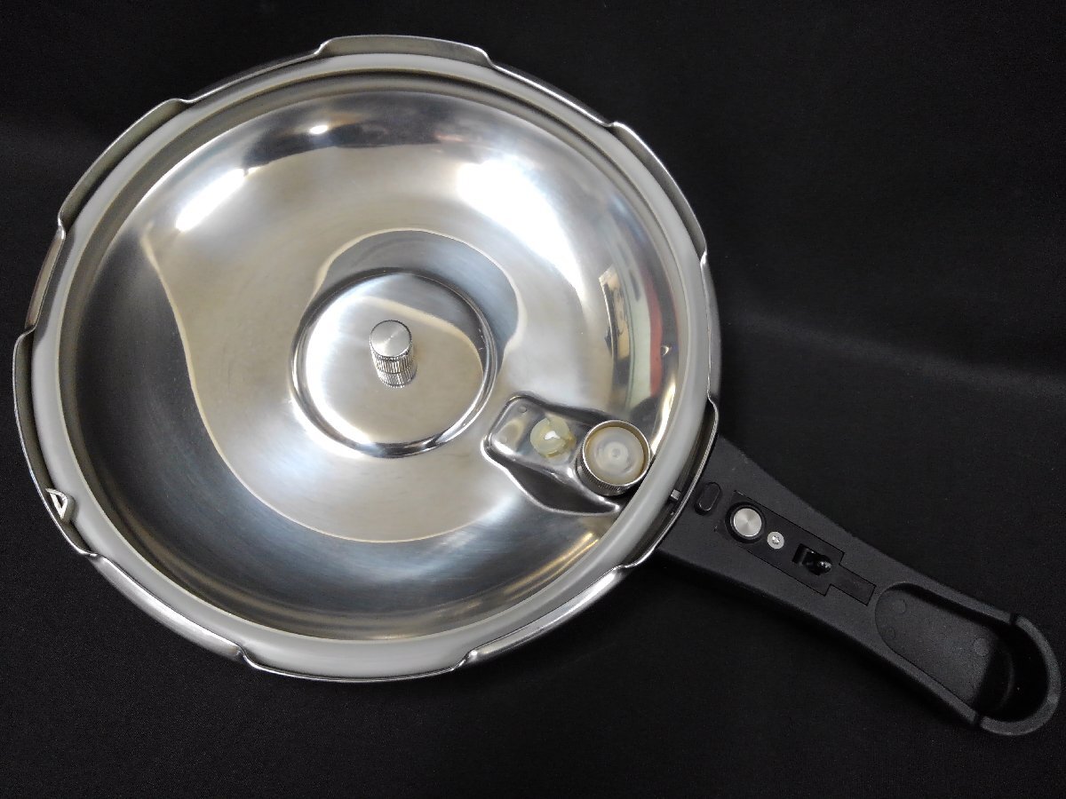 ★４９―００１★圧力鍋　アサヒ軽金属工業 活力鍋 KW型 3.0L 片手鍋 おもり付き/ワリショー 鍋敷き 調理器具 キッチン 台所[100]_画像8