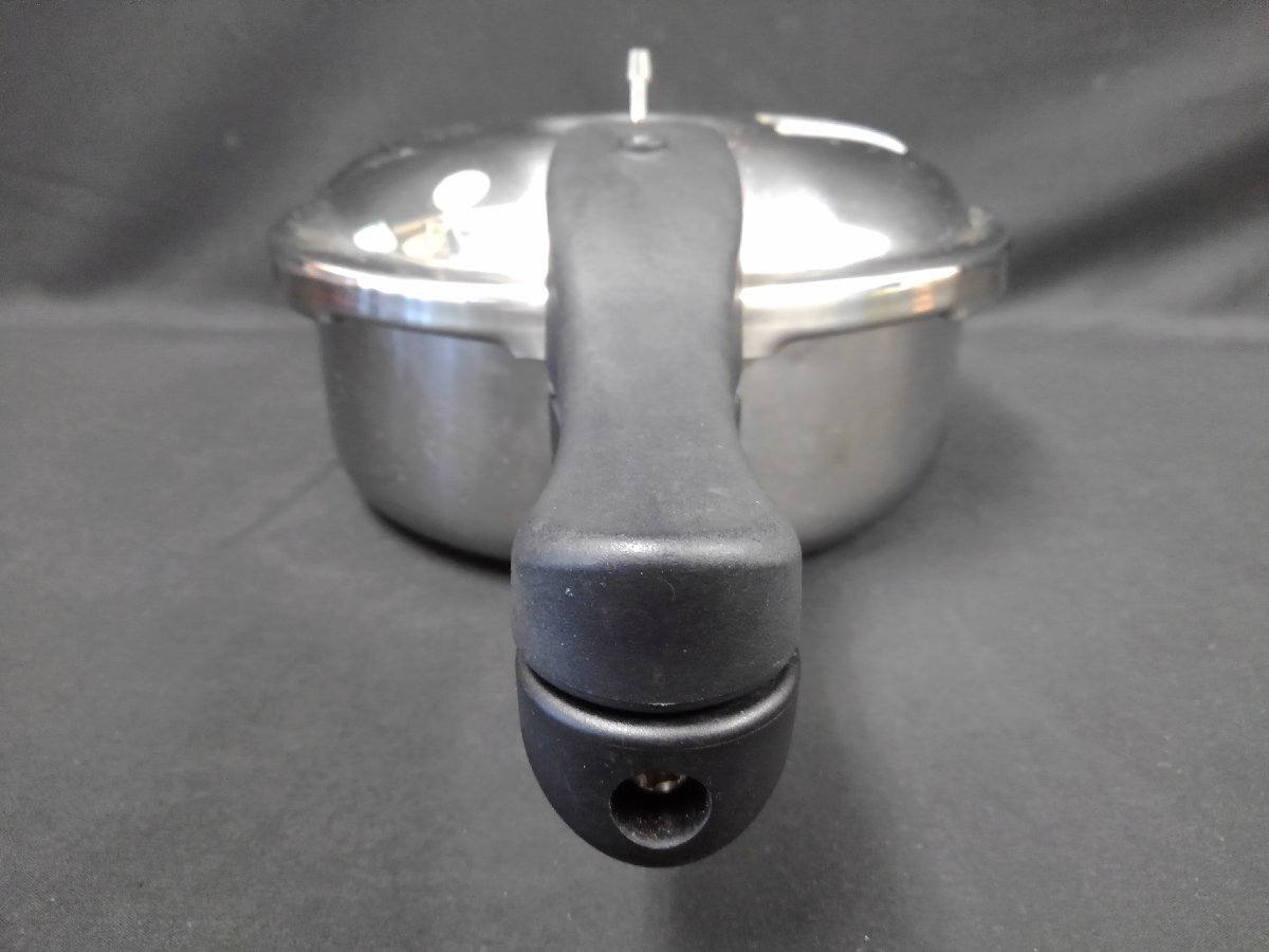 ★４９―００１★圧力鍋　アサヒ軽金属工業 活力鍋 KW型 3.0L 片手鍋 おもり付き/ワリショー 鍋敷き 調理器具 キッチン 台所[100]_画像3