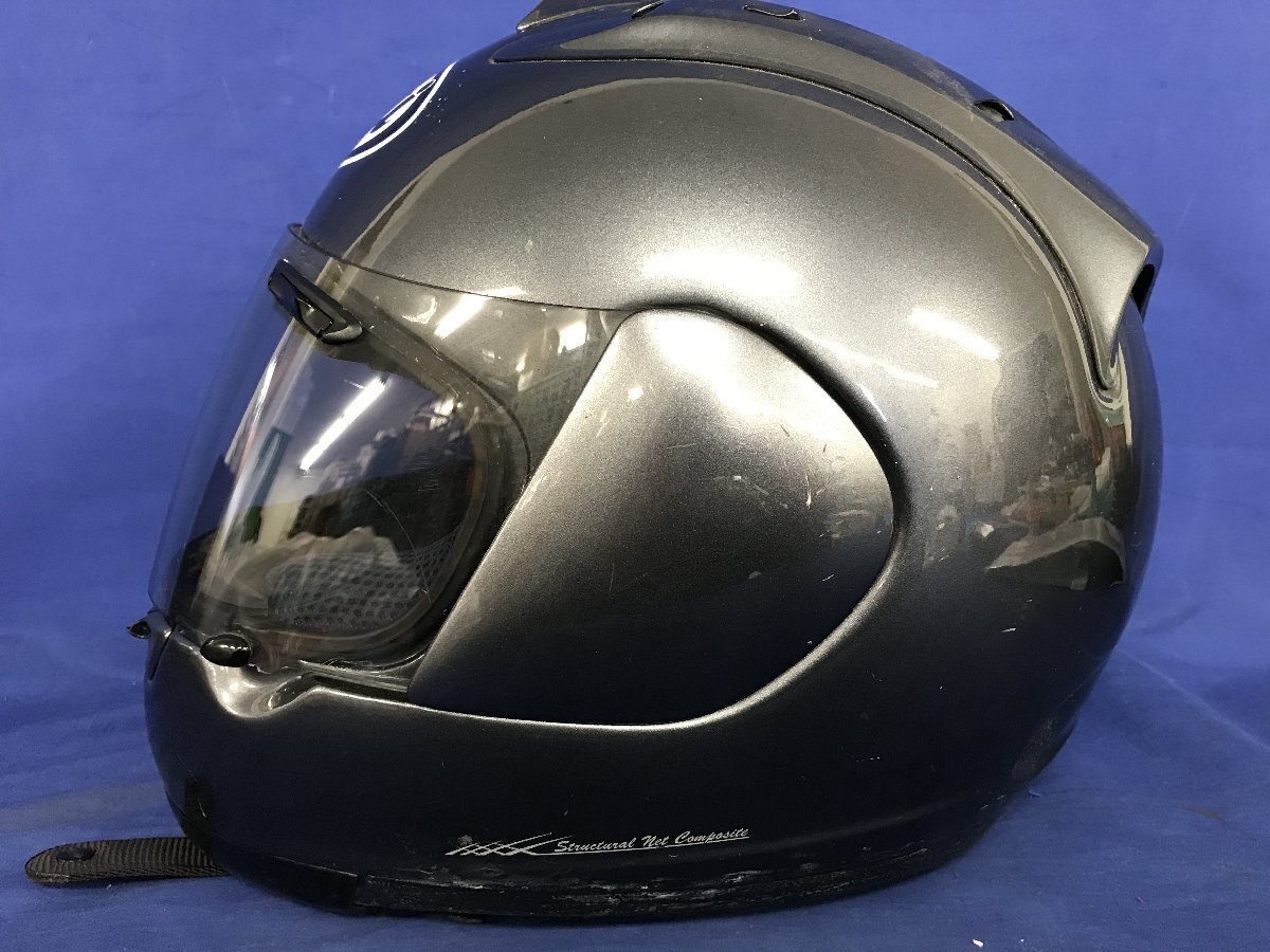 *35-005* шлем ARAI ARAI full-face шлем RX-7 RRⅣ L размер 59-60cm отсутствует * царапина есть [140]