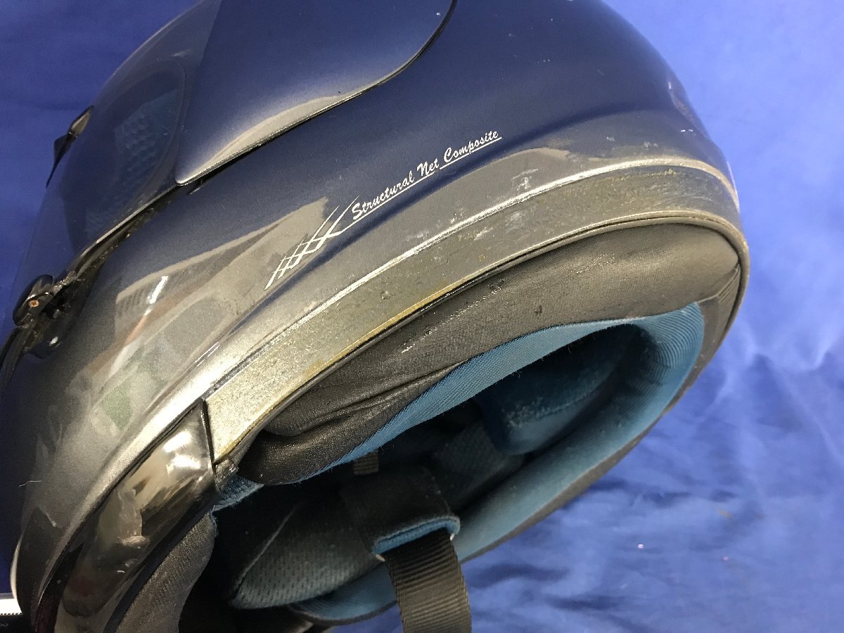 *35-005* шлем ARAI ARAI full-face шлем RX-7 RRⅣ L размер 59-60cm отсутствует * царапина есть [140]