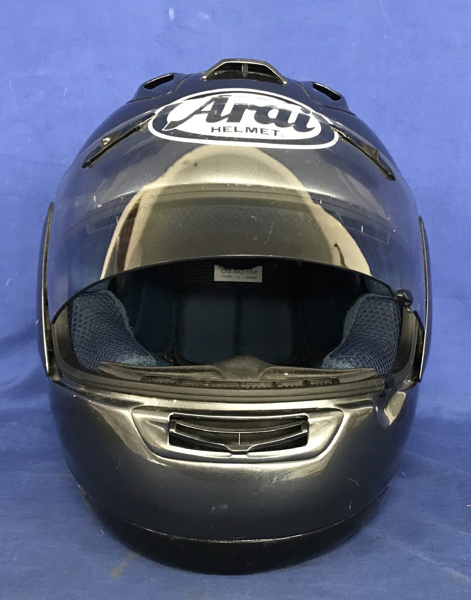 *35-005* шлем ARAI ARAI full-face шлем RX-7 RRⅣ L размер 59-60cm отсутствует * царапина есть [140]