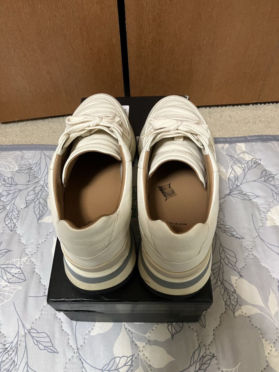 ヒューゴボス　スニーカー　アイボリー　42_画像3