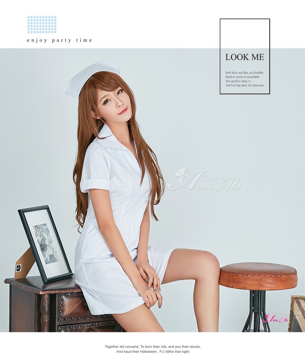 Halloween костюмированная игра Anna Mu костюмированная игра форма медсестры костюмы медсестра форма костюм sexy белый L размер