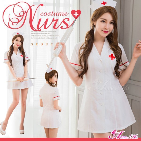 Halloween костюмированная игра Anna Mu костюмированная игра форма медсестры костюмы медсестра форма костюм sexy белый M Halloween костюмированная игра Anna Mu костюмированная игра форма медсестры костюмы медсестра форма костюм sexy белый M