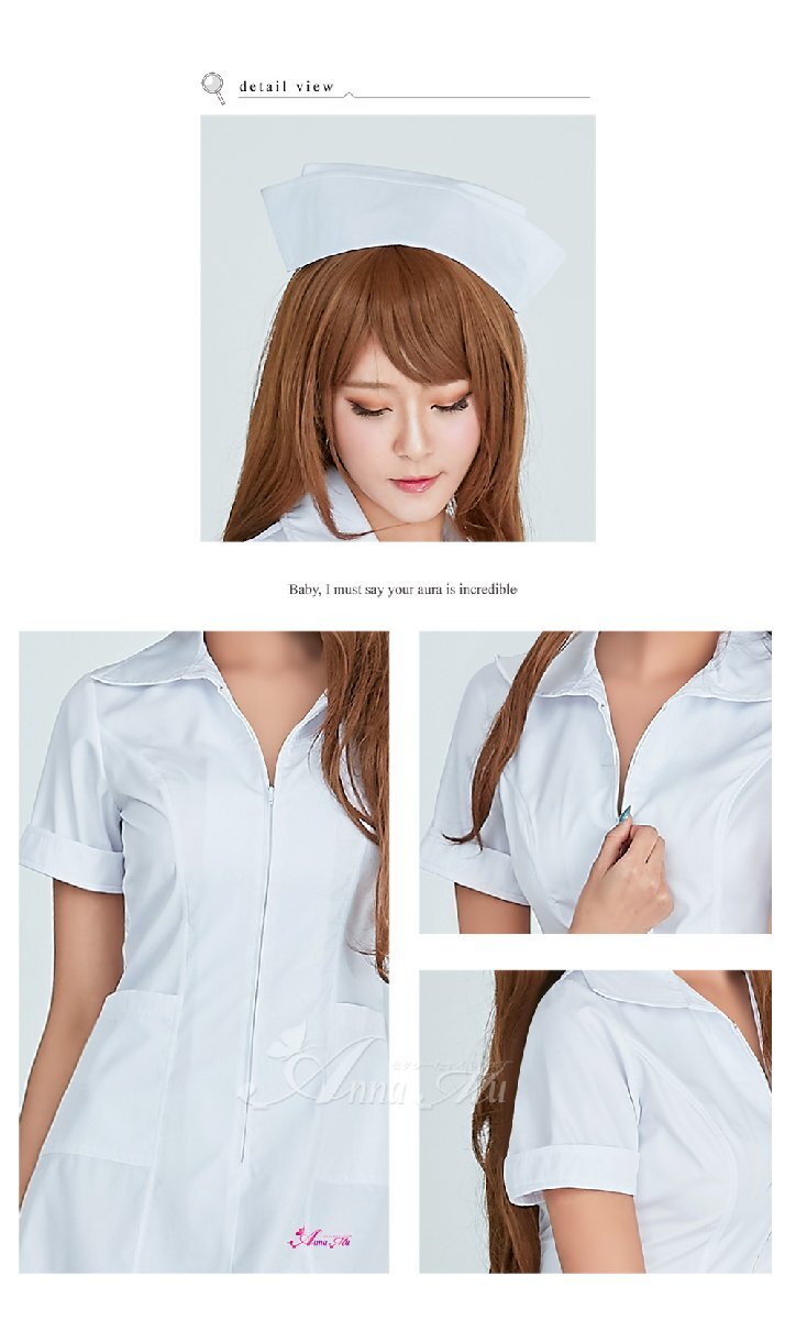 Halloween костюмированная игра Anna Mu костюмированная игра форма медсестры костюмы медсестра форма костюм sexy белый L размер