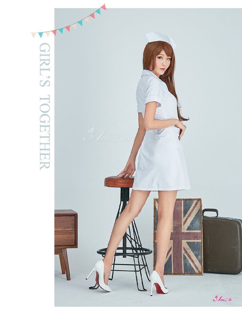 Halloween костюмированная игра Anna Mu костюмированная игра форма медсестры костюмы медсестра форма костюм sexy белый XL размер