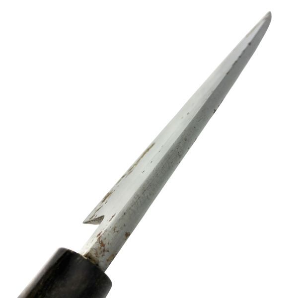  правильный книга@ общий головной офис Sakai . лезвие кухонный нож книга@.. синий бумага сталь 270mm японский кухонный нож работник отделка сделано в Японии высококлассный режущий инструмент суши sashimi кулинария человек предназначенный традиция б/у текущее состояние товар редкий модель 