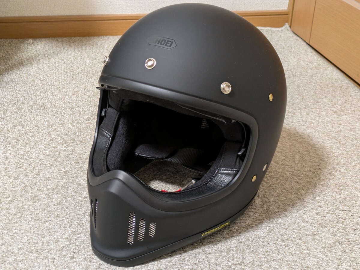 SHOEI EX-ZERO матовый черный l размер 2 раз использование . произведена чистка шлем 