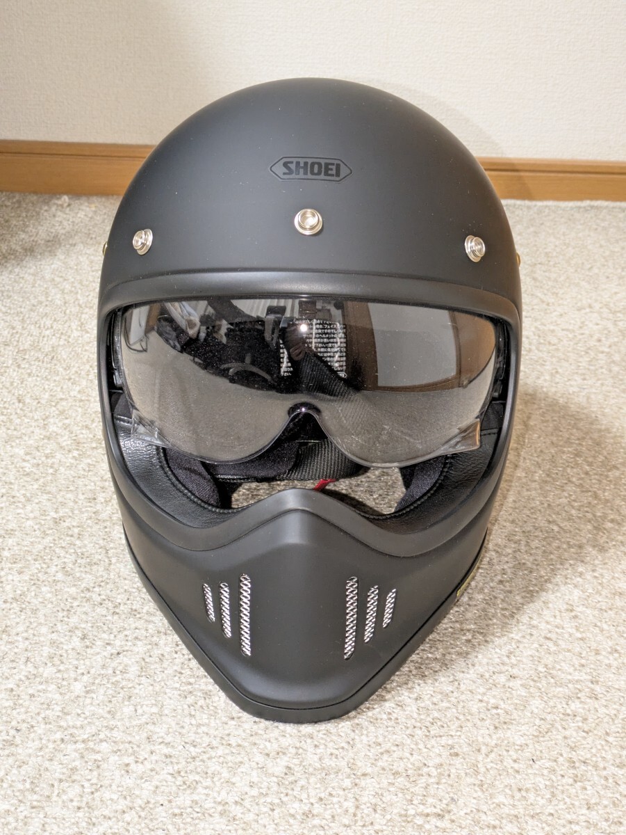SHOEI EX-ZERO матовый черный l размер 2 раз использование . произведена чистка шлем 
