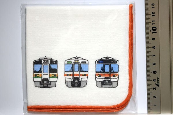 マルシェトレイン 御殿場 乗車の記念　[ ハンカチタオル　211系 313系 315系 ]　JR東海 MARKET_画像2
