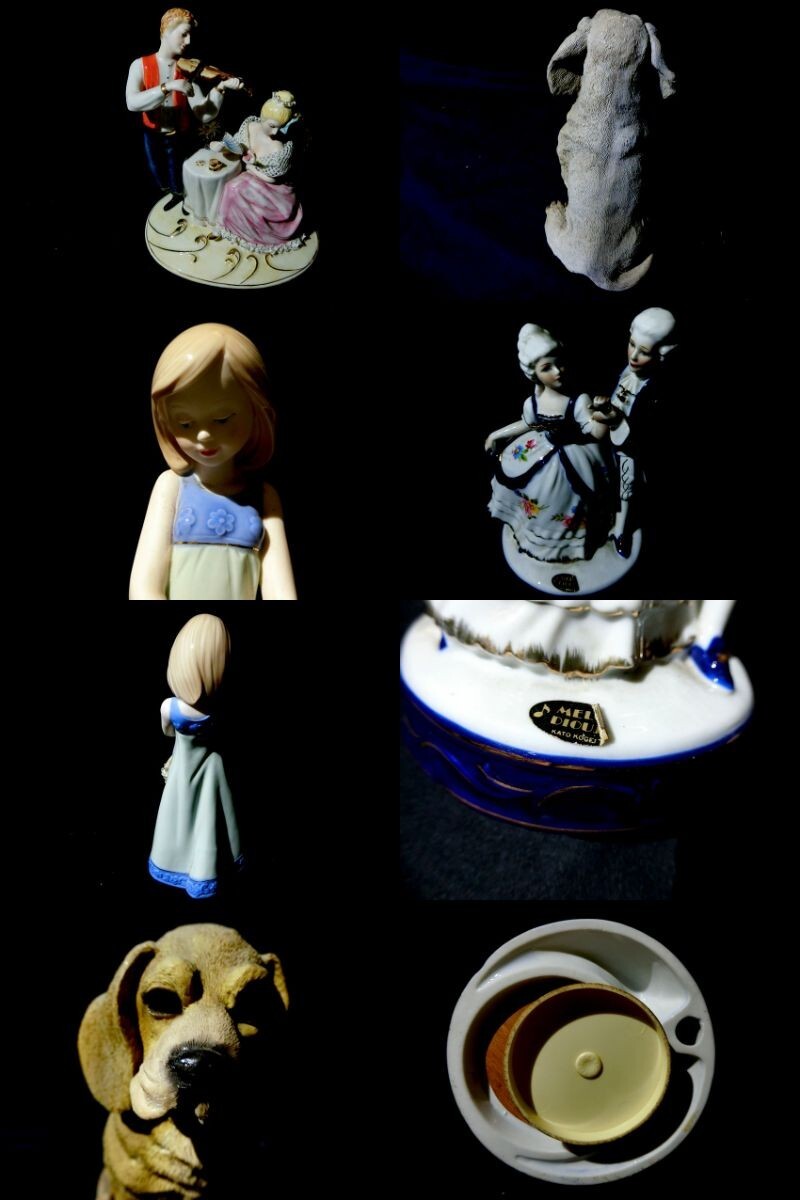 陶器人形 洋人形 まとめ約15体 貴婦人 少女 女の子 貴族 ドマン KPM 等 メーカーなし有り 【JJ127】_画像5