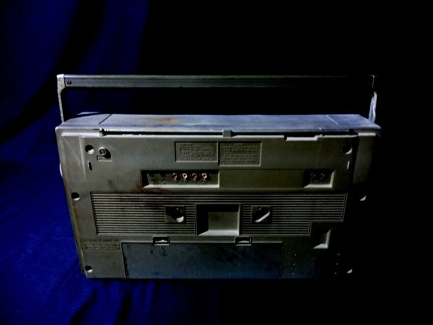 ラジカセ National FM-AM-FM RADIO CASSETTE RECORDER RX-5150 付属なし 動作未確認 ナショナル 昭和 レトロ 【JJ132】_画像6