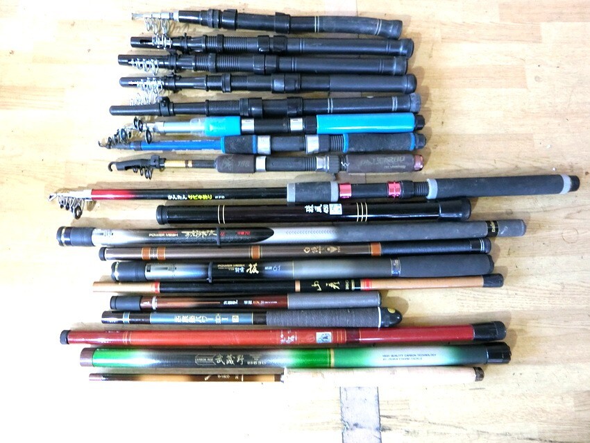 リール 渓流竿 振出竿 大量まとめ 約183点 CALCUTTA/seraph/BAISOKU607/ABU/武蔵野/テンカラ/琥珀本流/NAVI/朝霧抜/等 海水 淡水【JJ135】_画像3