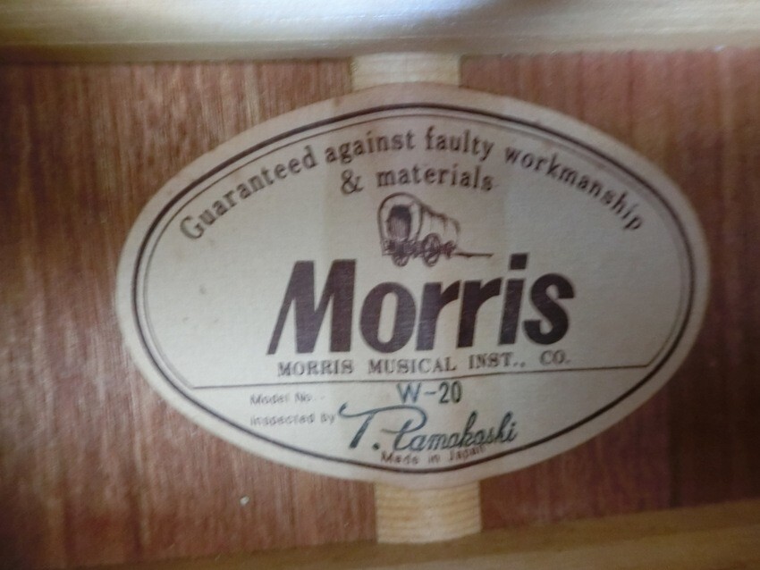  акустическая гитара Morris Model No.W-20 Morris струнные инструменты .. язык . палец .. Street музыкант [KK117]