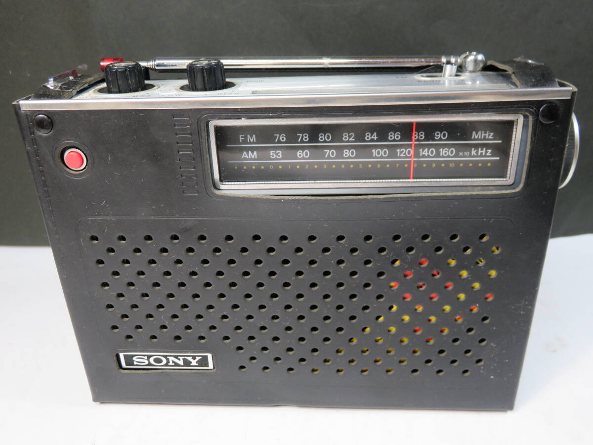 Showa Retro #[SONY solid состояние FM/AM портативный радио ] ICF-5200 работа OK вместе с коробкой 