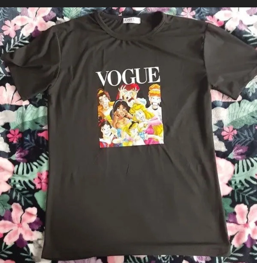 レディース ディズニー プリンセス パロディ Tシャツ Mサイズ_画像1