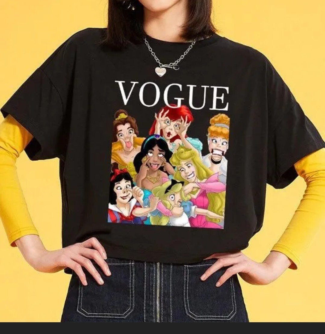 レディース ディズニー プリンセス パロディ Tシャツ Mサイズ_画像3