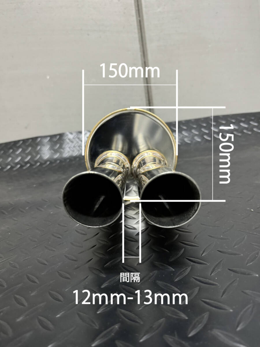 旧車 ワンオフ汎用ハネアゲ出口付タイコ ハコスカ、ケンメリ、ケツブタローレル、マフラー_画像2