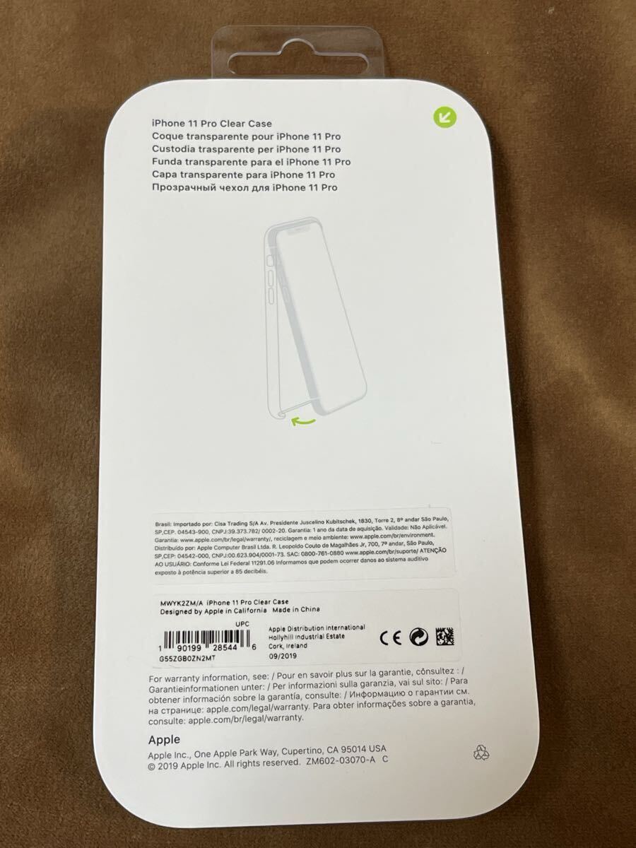Apple アップル 純正 ☆ iPhone 11 Pro クリアケース ☆ 新品_画像2