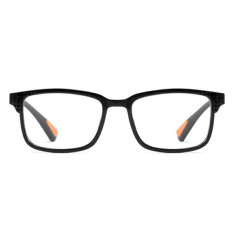 老眼鏡 スマートズーム 累進多焦点 遠近両用 ブルーライトカット UV [+1.0~+4.0 度数自動調整】黒 40代 50代 60代 男性 女性 黒橙新_画像3