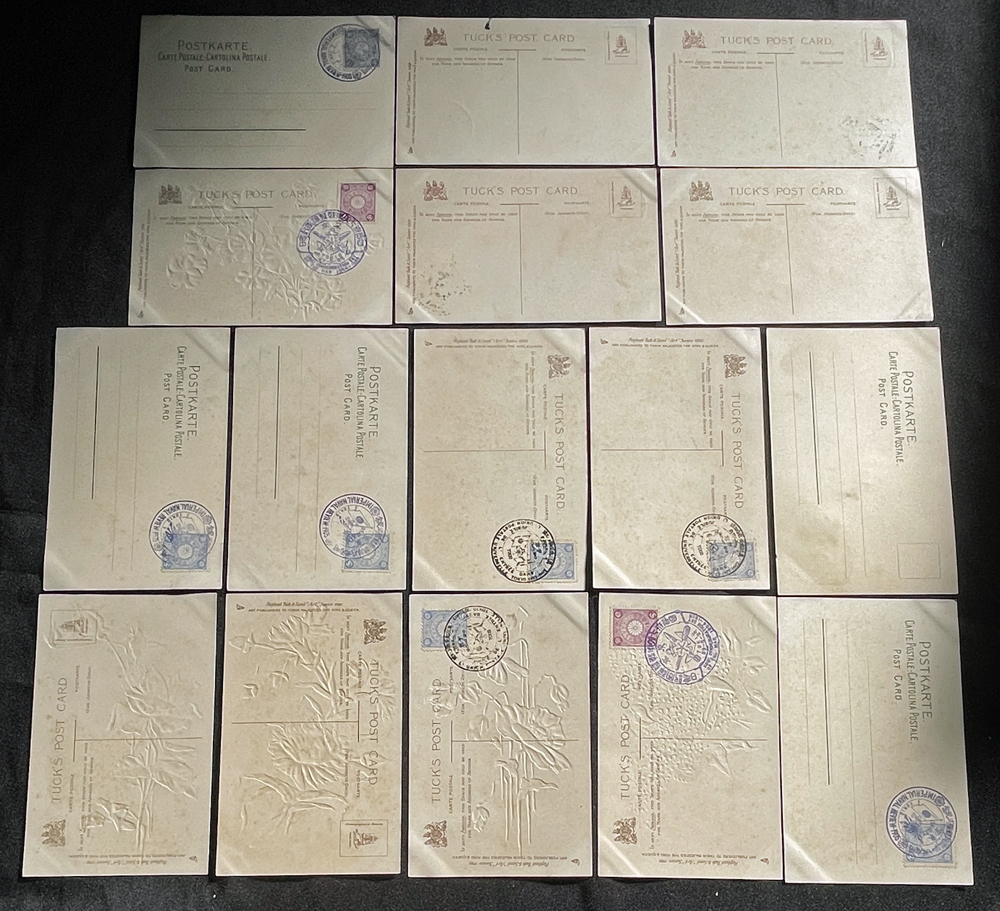 ◆アンティークポストカード25◆植物モチーフ・銀地16枚 エンボス/Raphael Tuck&Sons社製他 明治期外国製絵葉書 美術・アート・デザインの画像2