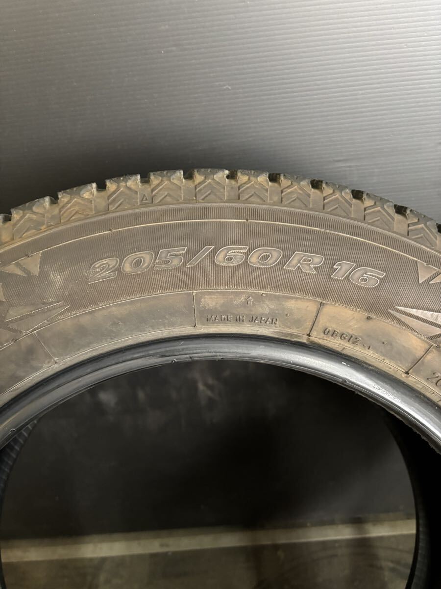 1円スタート スタッドレス トーヨー 205/60R16 4本 トーヨー オブザーブ GIZ2 中古タイヤ 2020年製_画像8