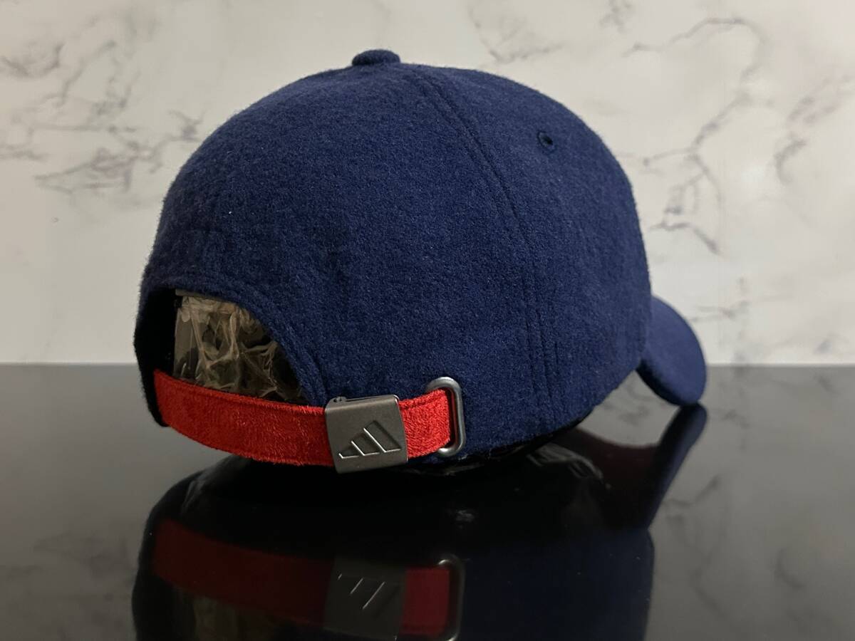 【未使用品】876NE クール★adidas アディダス キャップ 帽子 CAP クールなネイビーとレッドにホワイトロゴと国旗ロゴ！《FREEサイズ》_画像6