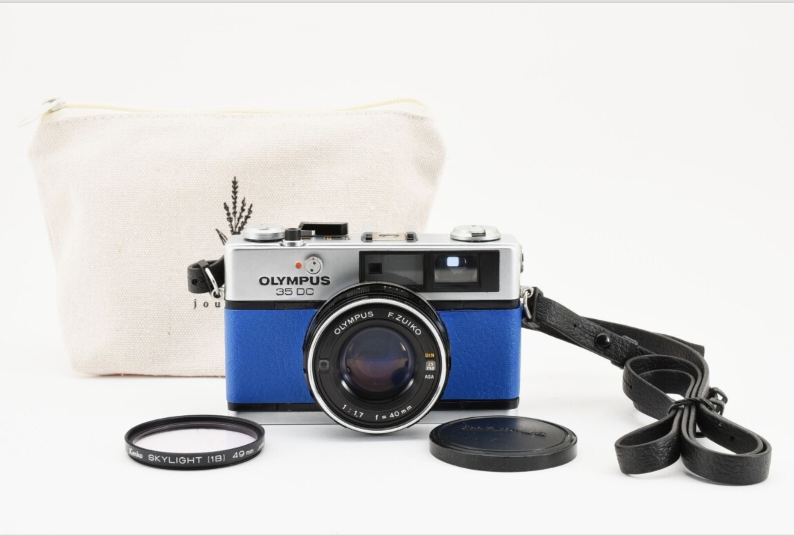 オリンパス Olympus 35DC レンジファインダー フィルムカメラ 40mm F1.7 ストラップ（タイマー折れ 動作品）_画像1