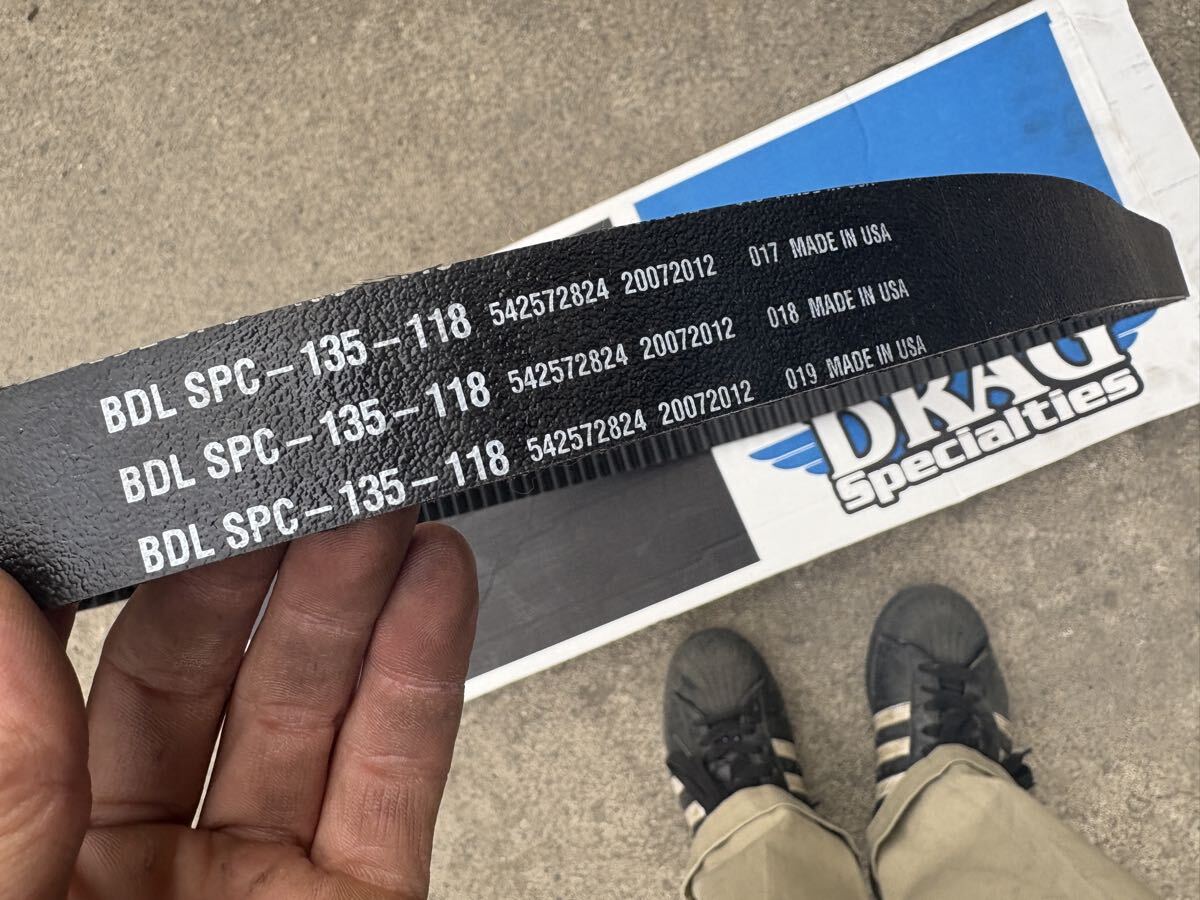 新品　送料無料　BDL SPC 135丁 1-1/8inリアベルト 40307-00 2000年～2006年式のソフテイル※06年のFXSTを除く_画像3