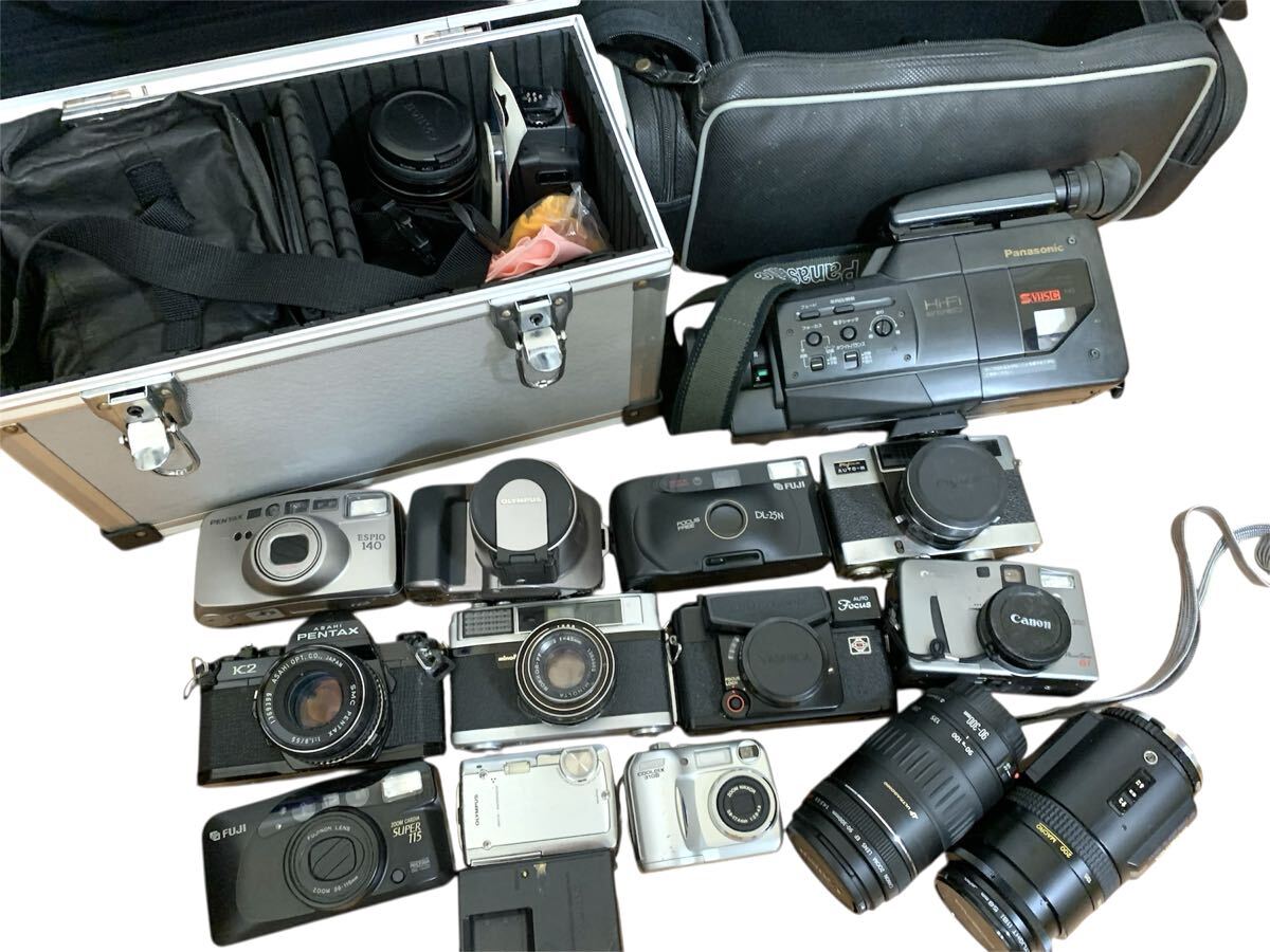 ★カメラ 大量まとめ フィルムカメラ デジカメ ビデオカメラ レンズ 他 ジャンク_画像1