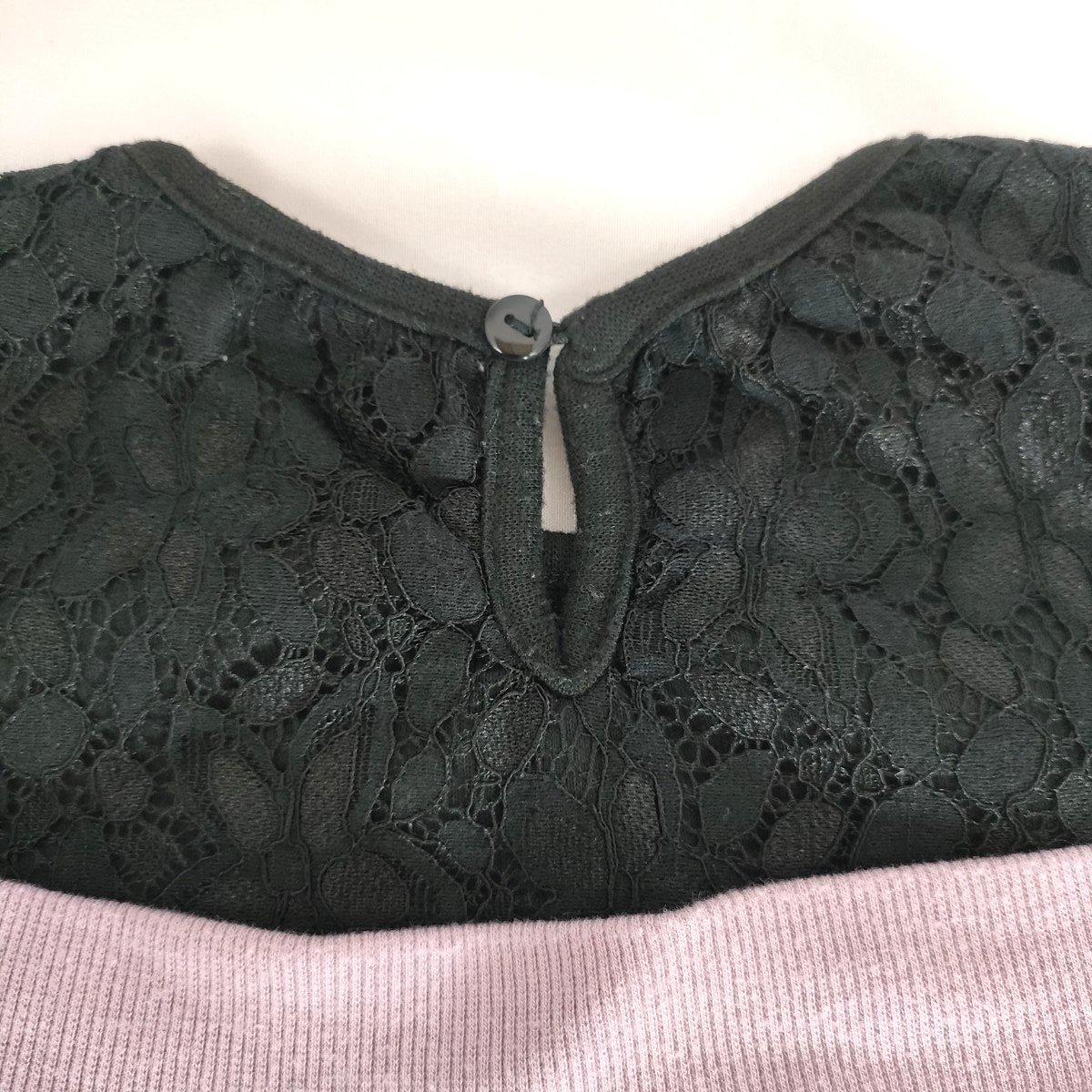 【★送料無料★女の子用 USED 黒＆パープル 重ね着風カットソー(140サイズ)★RETRO GIRL(レトロガール)★】_画像8