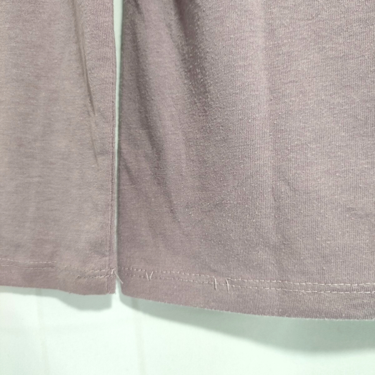 【★送料無料★女の子用 USED 黒＆パープル 重ね着風カットソー(140サイズ)★RETRO GIRL(レトロガール)★】_画像9