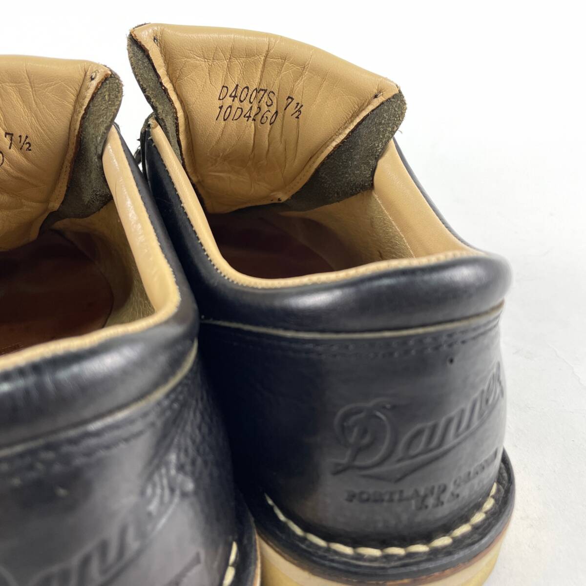 DANNER ダナー D-4007S MT.RIDGE LOW CRISTY マウンテンリッジ ロー ワークレザーブーツ US7.5 25.5cm ブラック 箱付_画像7