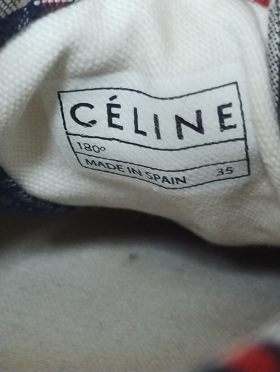 セリーヌ チェック柄 スニーカー_画像5