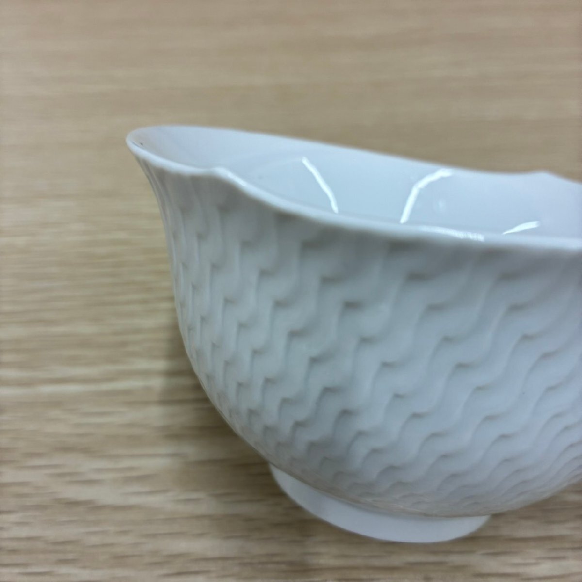 【i25110102】MEISSEN マイセン カップのみ 波の戯れ ホワイト_画像4