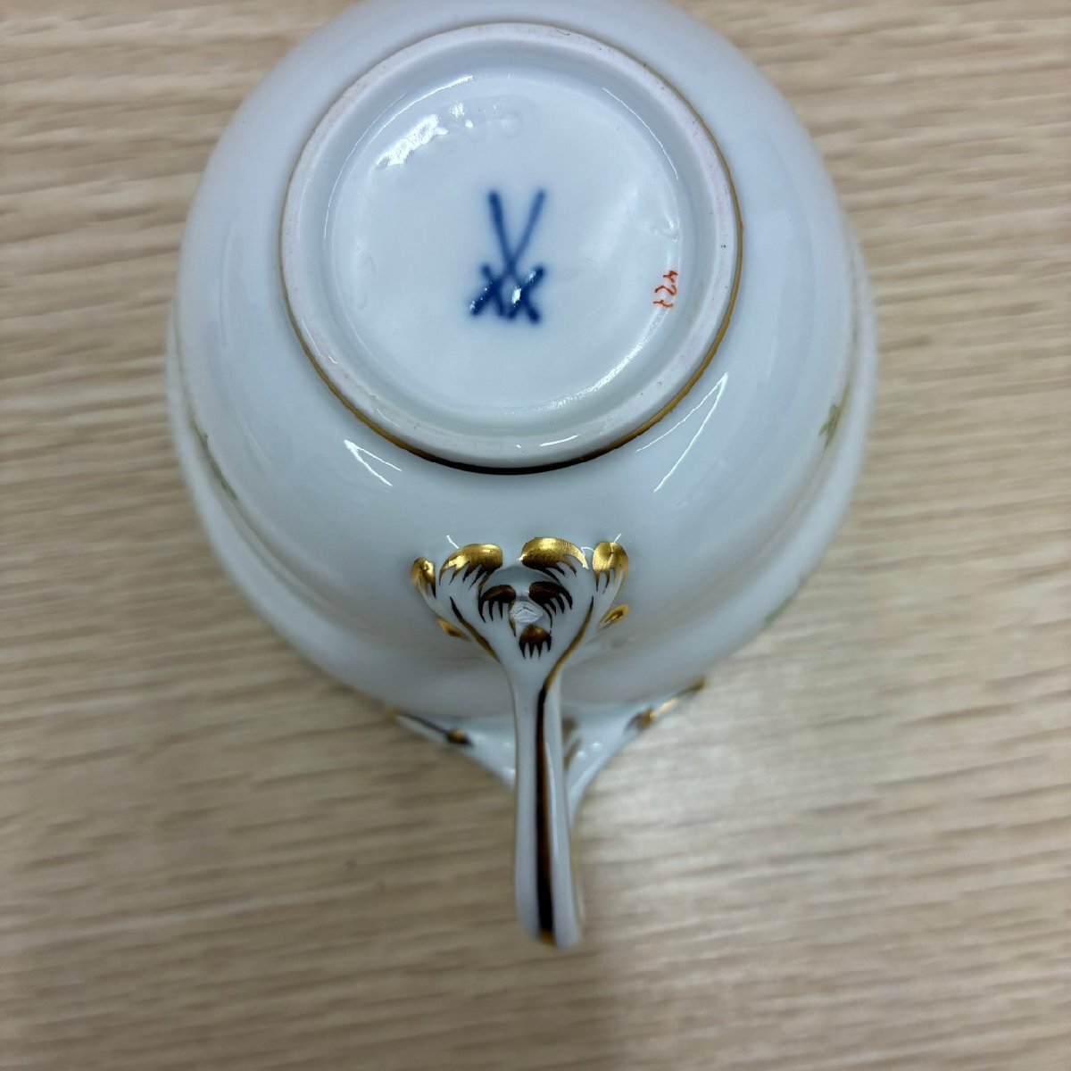 【i25110103】MEISSEN マイセン カップのみ スキャタードフラワー モカカップ カップのみ_画像4