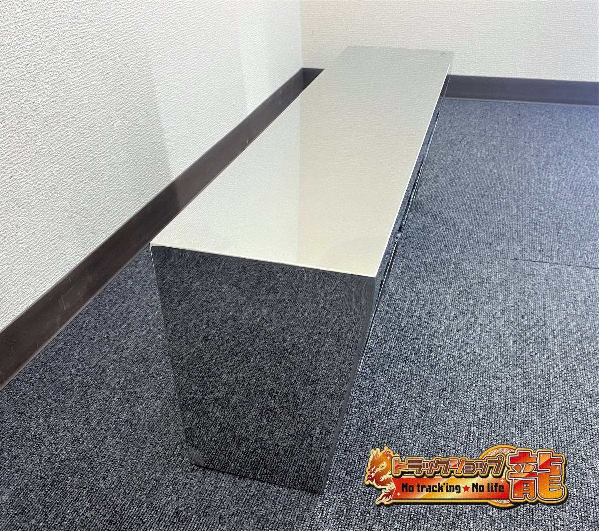 中型/大型用 テールボックス 鏡面　丸型 筒出し 奥付け 3連テール ステンレス製 2個セット デコトラ レトロ S0525S_画像7