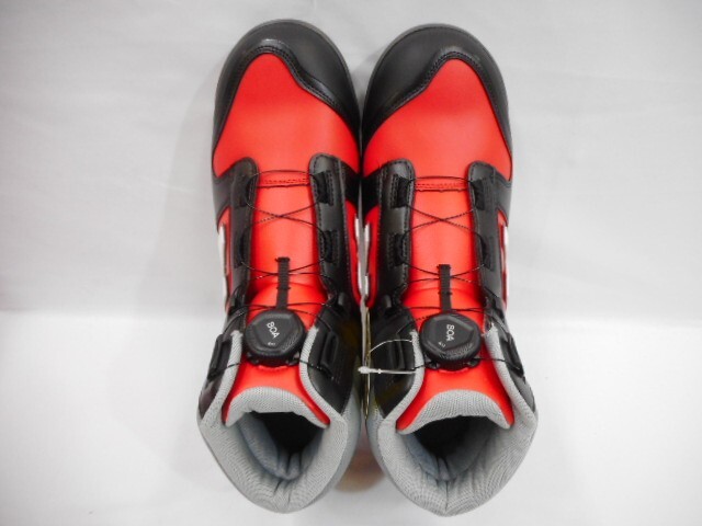 77 送80サ 1201YD02 newbalance ニューバランス A種 人工皮革製 プロスニーカー 作業靴 安全靴 HB-231 BLACK RED WHITE サイズ28cm 未使用_画像2