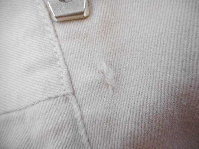 71 送80サ 1204YD12 YAECA ヤエカ メンズ ワイドテーパード チノパンツ 19654 日本製 ベージュ サイズ32 中古品_画像7