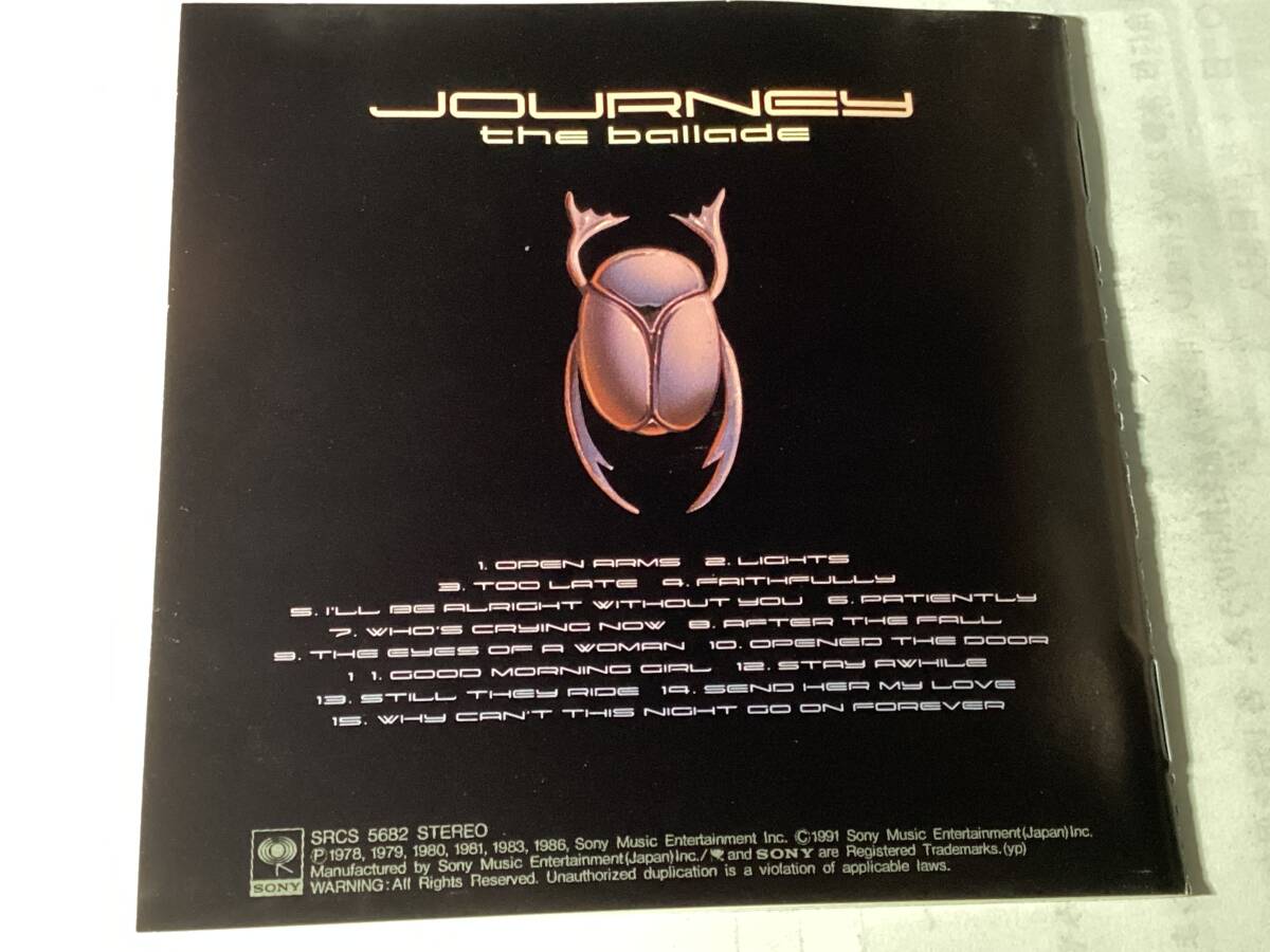 国内盤CD/ジャーニー/ザ・バラード ♪オープン・アームズ_画像9